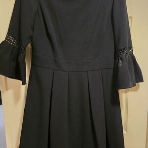 Navy Blue tailored lined dress with back zipper size 12